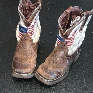 Durango Kids Western Boots - lil rebel with 🇺🇸 - little boys 8